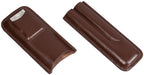Prestige Import Group Leather Cigar Case w/ Cutter Brown