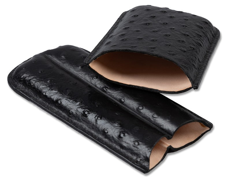 Prestige Import Group 2 Cigar Ostrich Style Case