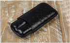 Prestige Import Group 2 Cigar Ostrich Style Case