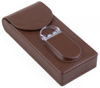 Prestige Import Group 3 Cigar Leather Case w/ Magnetic