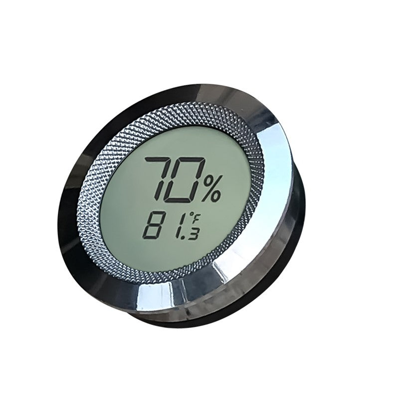 Prestige Import Group 300 Series Digital Hygrometer Polished Silver Bezel