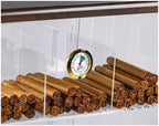 Prestige Import Group Acrylic See-Through Humidor Display Walnut Finish