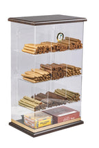 Prestige Import Group Acrylic See-Through Humidor Display Walnut Finish