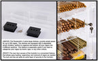 Prestige Import Group Acrylic See-Through Humidor Display Walnut Finish