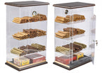 Prestige Import Group Acrylic See-Through Humidor Display Walnut Finish