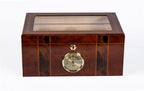 Ambassador Dark Mahogany Desktop Humidor with Spanish Cedar Lining
