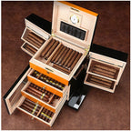 Prestige Import Group Baccus Lacquer Spanish Cedar Desktop Humidor, 200-Capacity