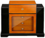 Prestige Import Group Baccus Lacquer Spanish Cedar Desktop Humidor, 200-Capacity