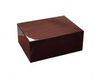 Bellevue 50-60 Count Mahogany Lacquer Desktop Cigar Humidor With Hygrometer