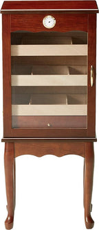 Prestige Import Group Belmont 600-Cigar Bronze Mahogany Chairside Humidor Cabinet