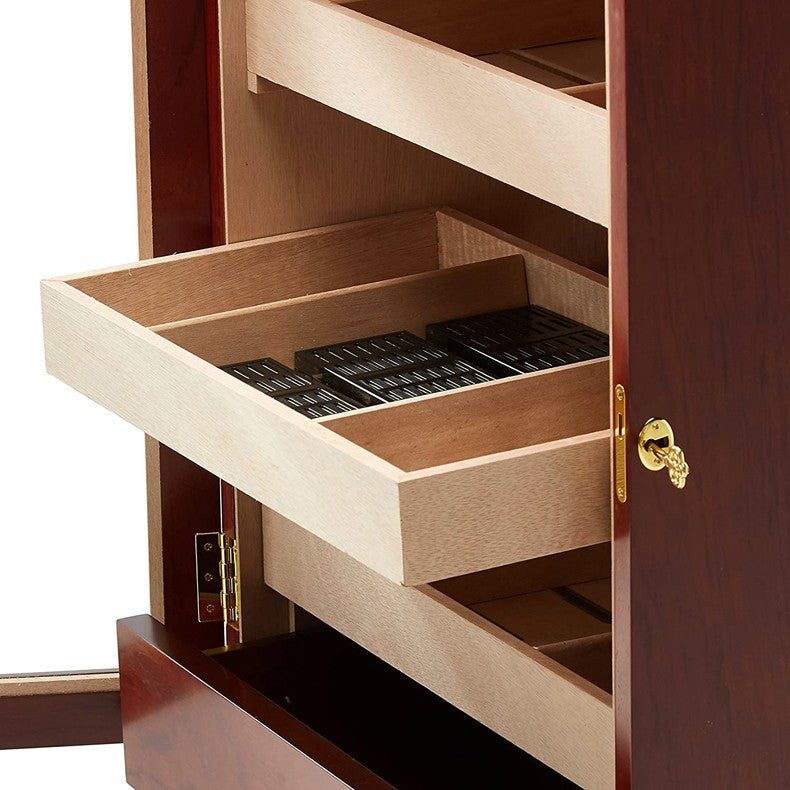 Prestige Import Group Belmont 600-Cigar Bronze Mahogany Chairside Humidor Cabinet
