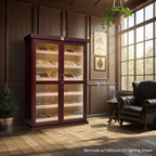 Prestige Import Group Bermuda 4,000-Cigar Cherry Cabinet Humidor with Cedar
