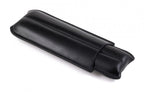 Prestige Import Group Black Bonded Leather 2-Cigar Sleeve Case Fits 7.5"
