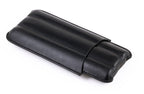 Prestige Import Group Black Bonded Leather 3-Cigar Travel Sleeve Case