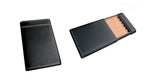 Prestige Import Group Black PVC Leather 6-Cigar Travel Humidor
