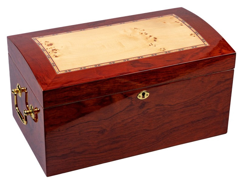 Broadway 150-Count High-Gloss Lacquer Arch-Top Spanish Cedar Humidor