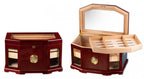 Prestige Import Group Chancellor Desktop Humidor Mahogany Spanish Cedar Lined