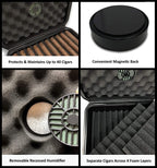 Cigar Safe 40 Travel Humidor ABS Waterproof Crush-Resistant Case