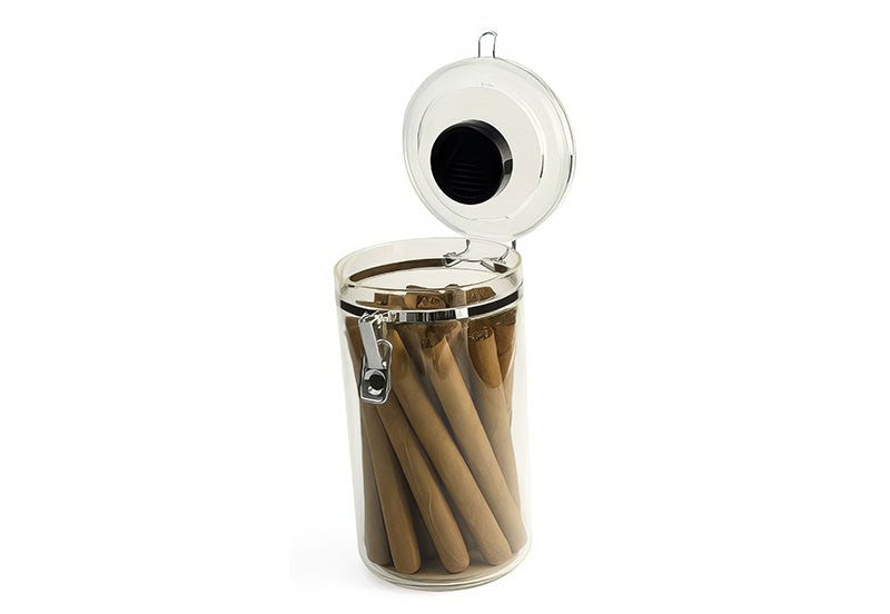 Prestige Import Group Clear Acrylic Jar Humidor 25-Cigar Capacity