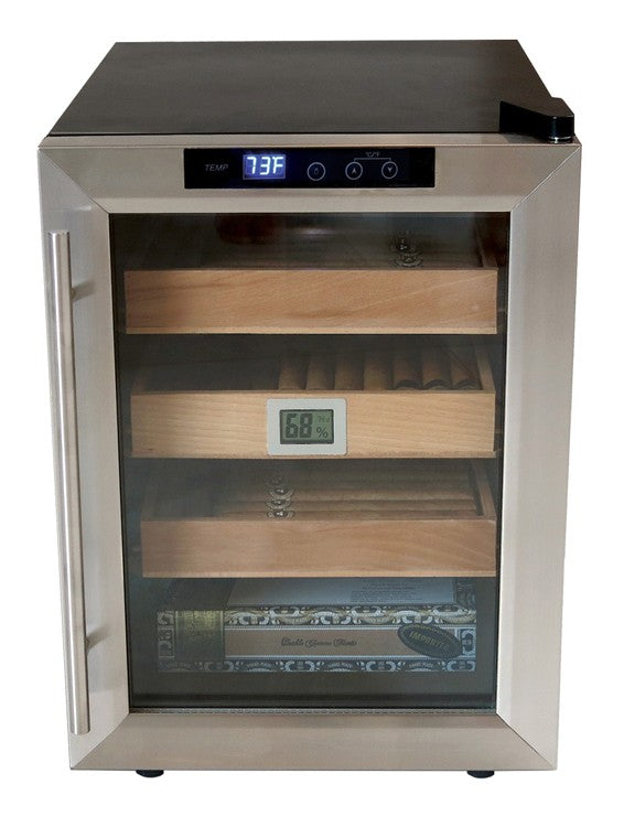 Prestige Import Group Clevelander Desktop Cigar Cooler Humidor Cabinet