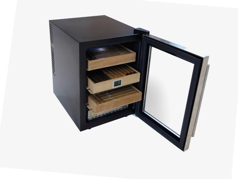 Prestige Import Group Clevelander Desktop Cigar Cooler Humidor Cabinet
