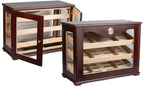 Prestige Import Group Dark Mahogany Countertop Cigar Display Humidor