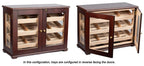 Prestige Import Group Dark Mahogany Countertop Cigar Display Humidor