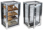 Prestige Import Group Diamond Plate Acrylic Commercial Display Humidor Cabinet