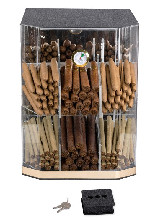 Prestige Import Group Franklin Acrylic Display Humidor 150-Capacity