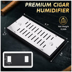 Prestige Import Group Vented Cigar Humidifier Silver 6.25 x 2.75