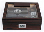 Kensington 75‑Count Glass Top Desktop Humidor Gift Set with Accessories
