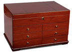 Prestige Import Group Landmark 300-Cigar Cherry Lacquer Desktop Humidor