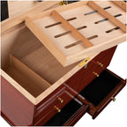 Prestige Import Group Landmark 300-Cigar Cherry Lacquer Desktop Humidor