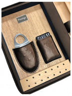 Prestige Import Group Manhattan Leather Travel Humidor Case