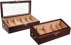 Prestige Import Group Modena 125-Count Dark Cherry Countertop Humidor Display