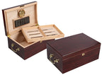 Monte Carlo 120-Count Cherry Desktop Humidor with Spanish Cedar