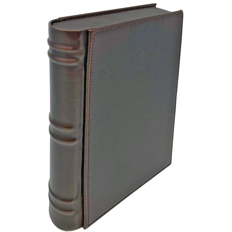 Novelist Brown Leather Book Travel Humidor with Tray, Hygrometer, Cutter