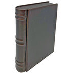 Novelist Brown Leather Book Travel Humidor with Tray, Hygrometer, Cutter