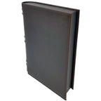 Novelist Brown Leather Book Travel Humidor with Tray, Hygrometer, Cutter