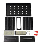 Raven Black Lacquer Humidor 120-Cigar Capacity Digital Hygrometer