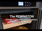 Prestige Import Group Remington Lite Electronic Climate-Controlled Cigar Cabinet Humidor
