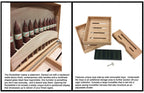 Rockefeller Ebony Desktop Humidor 130-Cigar Spanish Cedar Lined
