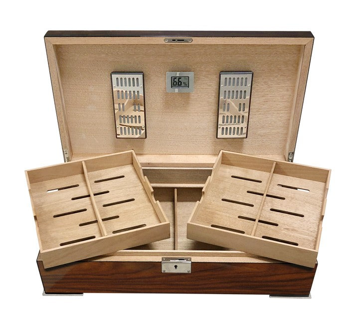 Prestige Import Group Salvador Brazilian Rosewood 250-Cigar Desktop Humidor