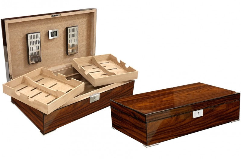 Prestige Import Group Salvador Brazilian Rosewood 250-Cigar Desktop Humidor