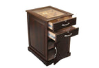 Prestige Import Group Santiago Walnut End Table Humidor with Drawers
