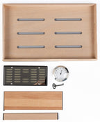 Princeton Bubinga Lacquered Desktop Humidor 130-Cigar Spanish Cedar Lined
