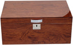 Princeton Bubinga Lacquered Desktop Humidor 130-Cigar Spanish Cedar Lined
