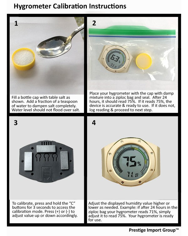Prestige Import Group - Watch Style Digital Hygrometer