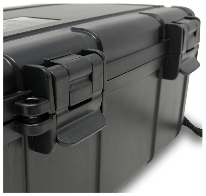 Water Crush-Resistant 15-Cigar Travel Humidor with Humidifier and Handle