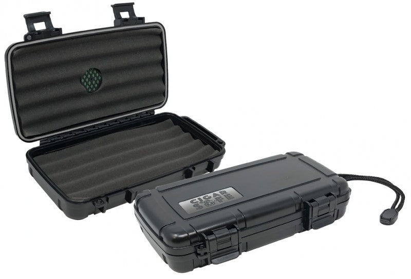 Waterproof Travel Humidor Case for 5 Cigars with ABS Shell